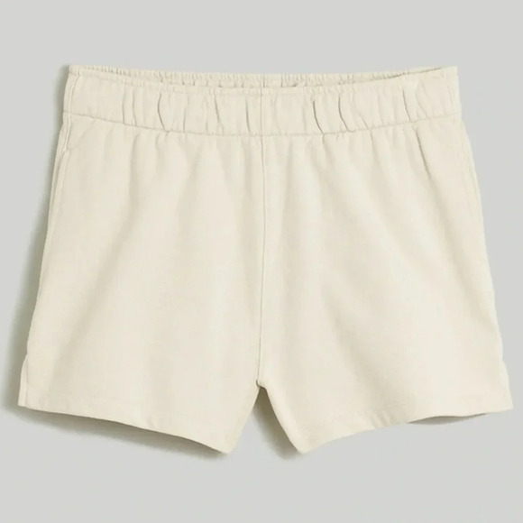 New Damaged Madewell Terry Drawstring Sweatshorts Vintage - Picture 1 of 11